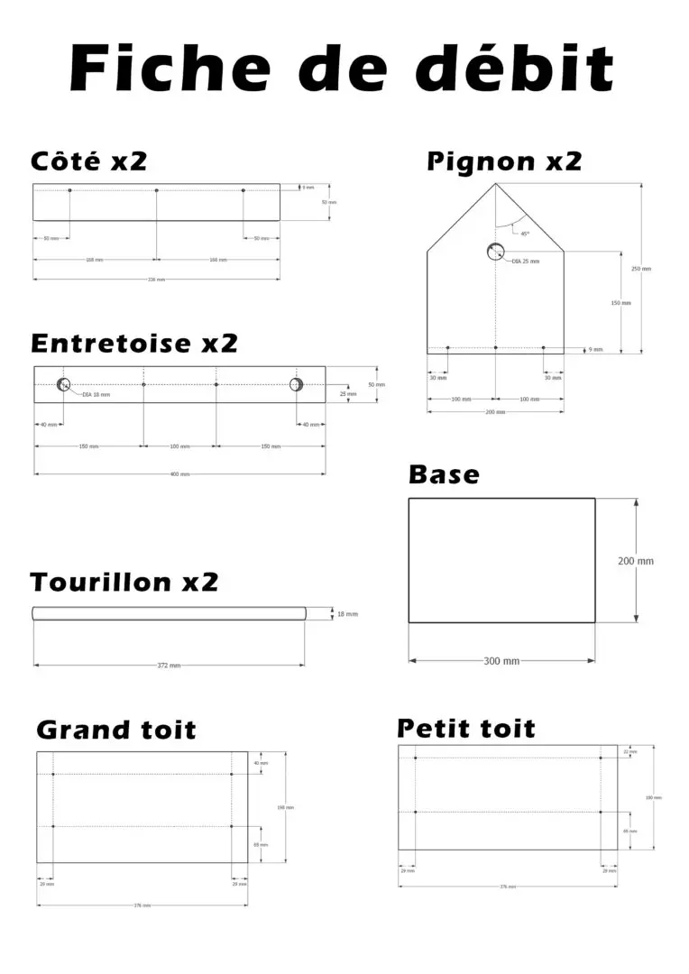 Made By Me Kit de nichoir à oiseaux amusant et facile à assembler, comprend des pièces prédécoupées, de la peinture, des formes adhésives, des kits de bricolage, des travaux manuels pour enfants
