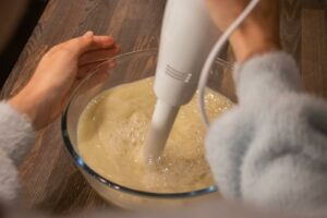 dernière étape : mixer liquide lessive