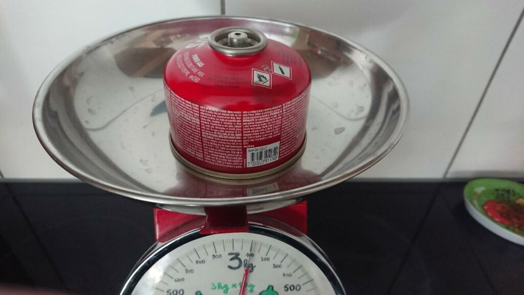 Cartouche de gaz à recharger, poids à vide : 100 g
